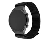 Akcesoria do smartwatchy - Fixed Nylonowy pasek Nylon Sporty Strap 22mm do Smartwatcha, czarny - miniaturka - grafika 1
