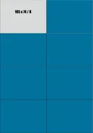 Etykiety do drukarek - Etykiety samoprzylepne 105x74 NIEBIESKIE CIEMNE - miniaturka - grafika 1