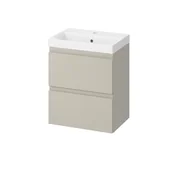 Szafki łazienkowe - Szafka łazienkowa z umywalką Cersanit Moduo Slim 50 cm kaszmir mat 801-593 - miniaturka - grafika 1