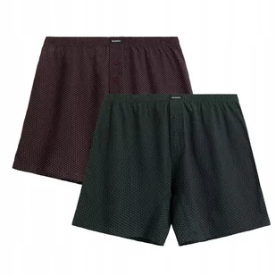 BOKSERKI MĘSKIE luźne 100% bawełna 2MBX-079 oddychające Atlantic *S - Majtki męskie - miniaturka - grafika 1