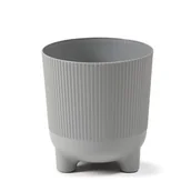 Donice - Osłonka doniczki Aria Jumper 14cm szara Lamela - miniaturka - grafika 1