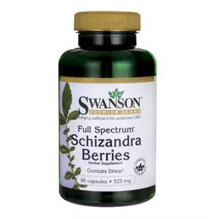Swanson, Usa Schizandra (Cytryniec chiński ) 525 mg - suplement diety 90 kaps. - Odchudzanie i oczyszczanie - miniaturka - grafika 1