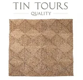 Dywany - KWADRATOWA MATA PODŁOGOWA Z TRAWY MORSKIEJ 120x120 cm - miniaturka - grafika 1