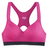 Biustonosze - Damski Stanik sportowy FILA TOP REUT MEDIUM SUPPORT FAW0481-40039 – Różowy - miniaturka - grafika 1