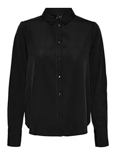 Bluzki damskie - bestseller a/s Vmnilla Ls Shirt Noos Bluzka damska, czarny, S - grafika 1