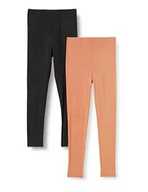 Legginsy - bestseller a/s Damskie legginsy MLCHARLIE Jersey 2-P A. Legginsy damskie, brązowe, M - miniaturka - grafika 1