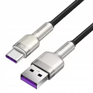 Kable USB - Baseus Cafule Metal Data kabel USB - USB Typ C 66W Quick Charge 25cm czarny (CAKF000001) CAKF000001 - miniaturka - grafika 1