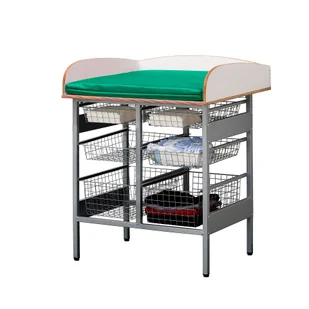 Przewijak NEIL, z koszykami, bez zlewu, 800x800 mm - Wyposażenie pokoiku dziecięcego - miniaturka - grafika 1