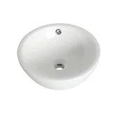 Umywalki - Sensea Umywalka ceramiczna nablatowa Round 38 - miniaturka - grafika 1