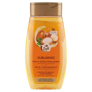 Carrefour Soft Szampon sublimujący z olejkiem arganowym i orzechami macadamia 250 ml - Szampony do włosów Carrefour Soft Szampon sublimujący z olejkiem arganowym i orzechami macadamia 250 ml - Szampony do włosów - miniaturka - grafika 1