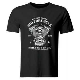 Koszulka Custom Engine Motocyklowa. Prezent dla Motocyklisty, roz. XXL - Koszulki męskie - miniaturka - grafika 1