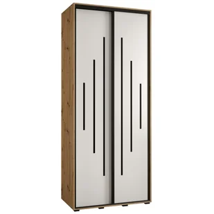 Szafa przesuwna wysoka Davos 12 120 głębokość 45 cm wysokość 235,2 cm - Szafy - miniaturka - grafika 1