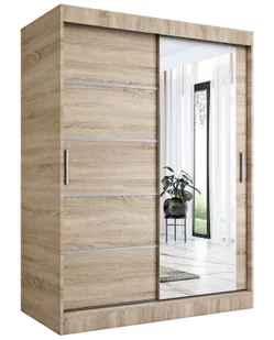 Szafa przesuwna dąb sonoma 150 cm E7-P66 - Szafy Szafa przesuwna dąb sonoma 150 cm E7-P66 - Szafy - miniaturka - grafika 1