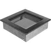 Akcesoria kominkowe - Kratki.pl kratka 17/17 czarno-srebrna 17CS - miniaturka - grafika 1