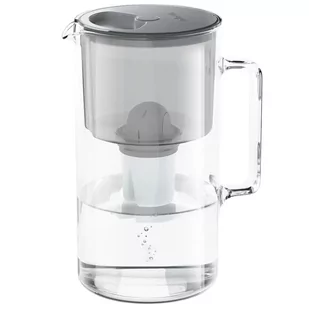 Wessper AquaClassic Crystalline 2,5L Szary szklany dzbanek filtrujący z 12 wkładami - Dzbanki filtrujące - miniaturka - grafika 4