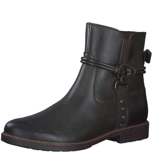 MARCO TOZZI Damskie botki Zip+Slip 2-25310-43, oliwkowy, 38 EU