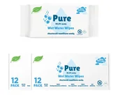 Chusteczki nawilżane - Chusteczki nawilżane Pure Wet Water Wipes dla dzieci 24 szt. BIO baby 99.9% Wody - miniaturka - grafika 1