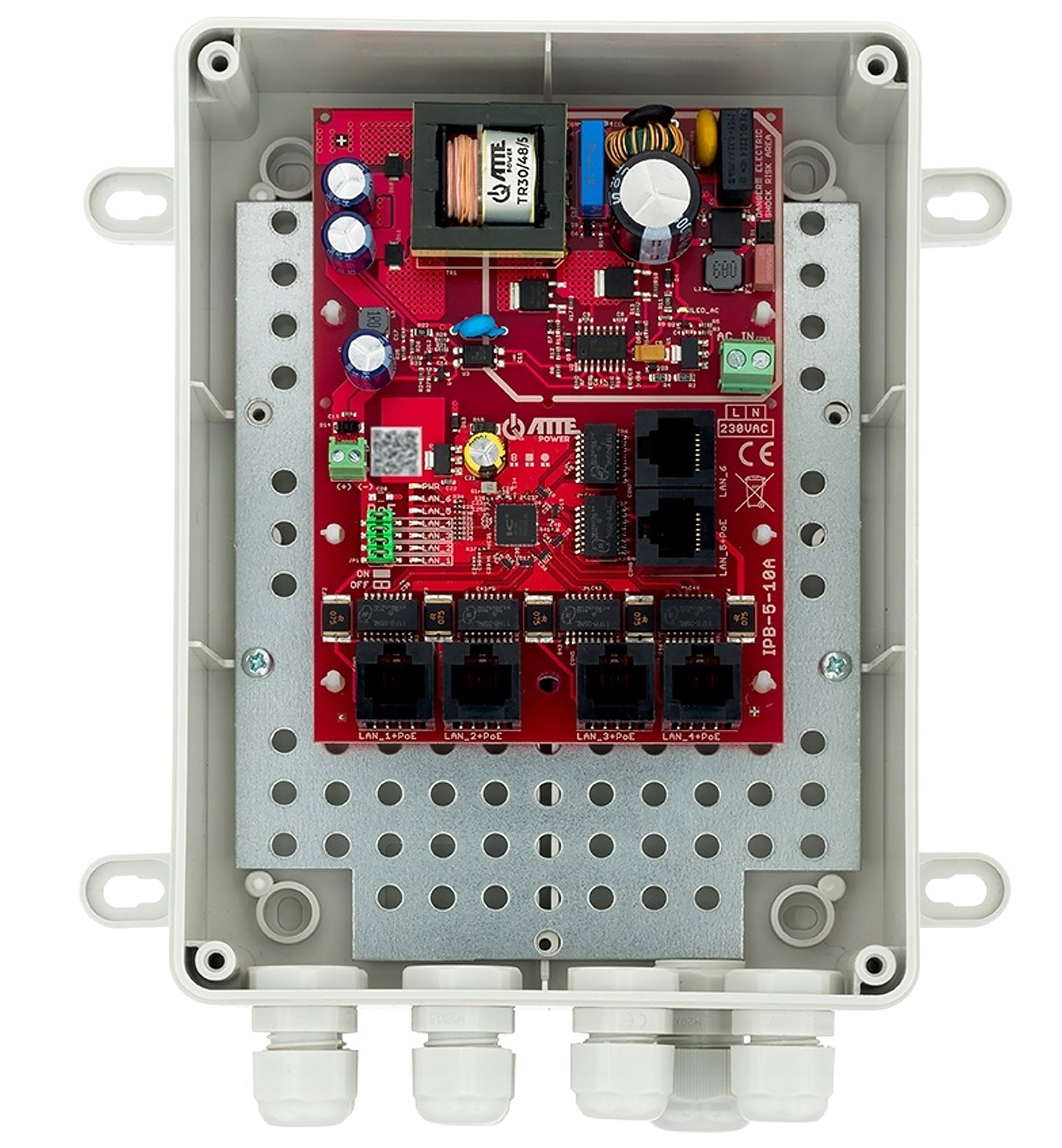 Switch Atte SWITCH POE IPB-5-10A-M2 5-PORTOWY ATTE