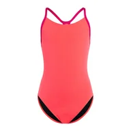 Stroje kąpielowe dla dziewczynek - Strój kąpielowy jednoczęściowy dziecięcy Speedo Lane Line Back Solid - miniaturka - grafika 1