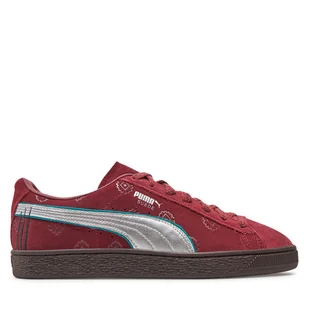 Sneakersy Puma Suede 2 ONE PIECE 396521 01 Bordowy - Sneakersy męskie - miniaturka - grafika 1