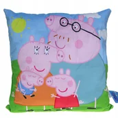 Kołdry i poduszki dla dzieci - Świnka Peppa - miękka welurowa poduszka (036698) - miniaturka - grafika 1