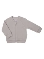 Bluzy dla chłopców - Chłopięca bluza dresowa na suwak popielata Nicol,r.68 - miniaturka - grafika 1