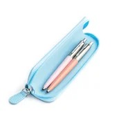 Zestawy piśmiennicze - Zestaw prezentowy długopis Parker Jotter Originals Różowy i Pudrowy Róż z niebieskim etui - miniaturka - grafika 1