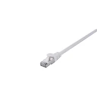 Kable miedziane - V7 Kabel Ethernet Cat7, ekranowany folią (SFTP) RJ45 (m)/RJ45 (m), kabel sieciowy, kabel LAN 0,5 m - biały - miniaturka - grafika 1