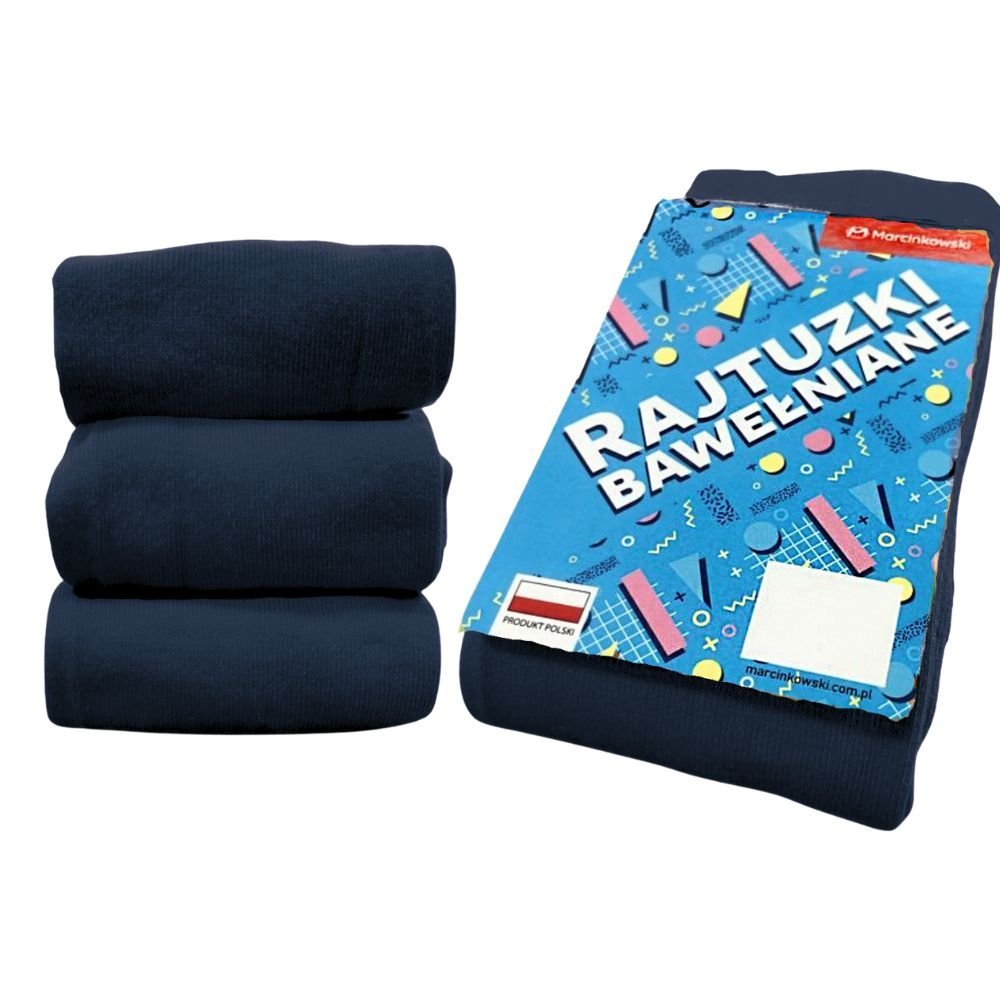 Rajstopy Dziecięce Bawełniane Ciepłe Grube Rajtuzy Rajtuzki Bawełniane Granatowe 152-158