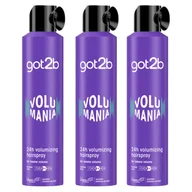 Kosmetyki do stylizacji włosów - Lakier do włosów Objętość Syoss 3x300ml Got2B - miniaturka - grafika 1
