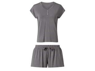 esmara® Piżama damska z modalem (Szary, XS (32-34)) - Piżamy damskie esmara® Piżama damska z modalem (Szary, XS (32-34)) - Piżamy damskie - miniaturka - grafika 1