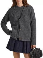 Swetry damskie - Pepe Jeans Damski sweter z dzianiny Denisse, Szary (ciemnoszary Marl), S - miniaturka - grafika 1