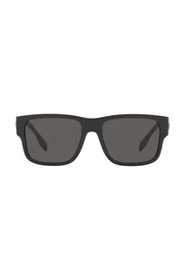 Burberry okulary przeciwsłoneczne męskie kolor czarny - Okulary przeciwsłoneczne - miniaturka - grafika 1