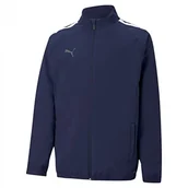Bluzy dla dziewczynek - Puma Bluza dziecięca Teamliga Sideline Jkt Jr Peacoat White 176 657260 - miniaturka - grafika 1