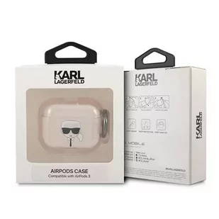 Karl Lagerfeld KLA3UKHGD AirPods 3 cover złoty/gold Glitter Karl`s Head - Akcesoria do słuchawek - miniaturka - grafika 3
