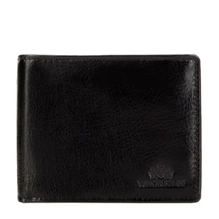 Męski portfel skórzany z wykładanym panelem - Portfele - miniaturka - grafika 1