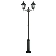 Lampy ogrodowe - Elstead Lighting Parish Twin Post Black PR8 BLACK Lampa stojąca ogrodowa słupek latarnia IP44 stylowa PR8 BLACK ) - miniaturka - grafika 1