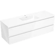 Szafki łazienkowe - Mexen Orio szafka łazienkowa 140 cm z umywalką Otis, 2 szuflady, biała połysk - 91A10-14047-2-BFF00-W18M00 - miniaturka - grafika 1