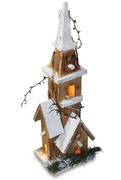 Ozdoby bożonarodzeniowe - Pigmejka Domek świąteczny Pigmejka Domki LED, 40x12x10 cm - miniaturka - grafika 1