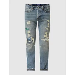 Spodnie męskie - Jeansy o kroju regular slim fit z bawełny ekologicznej model Ralston - Scotch & Soda - grafika 1
