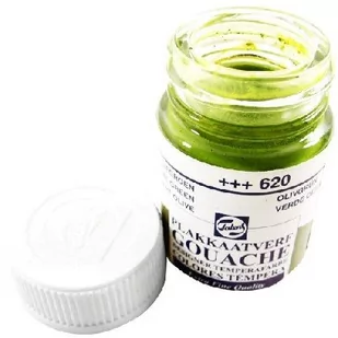 Talens Talens Gouache Extra Fine Jar 50 ml Olive Green - Farby i media malarskie - miniaturka - grafika 1