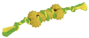 Kerbl kości guma lita, bawełna Zielony Żółty sortowane, 30 cm - Zabawki dla psów - miniaturka - grafika 1