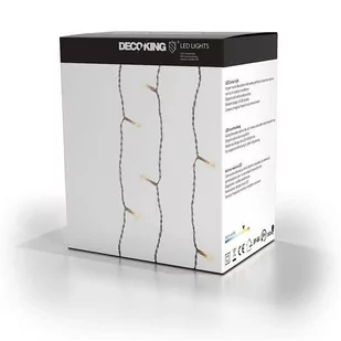 DecoKing DecoKing  Kurtyna świetlna LED  Kometa, 3x3m +5m - Oświetlenie świąteczne - miniaturka - grafika 1