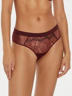 Majtki damskie - Chantelle X Bokserki Xtravagant C06GB0 Bordowy - miniaturka - grafika 1