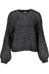 DESIGUAL SWETER DAMSKI CZARNY - Swetry damskie - miniaturka - grafika 1