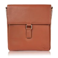 Torebki damskie - Listonoszka damska skórzana mała torebka damska koniakowa t-125-lbr - miniaturka - grafika 1
