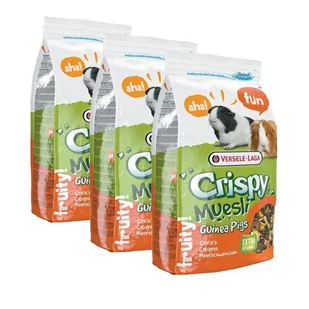 Versele-Laga Crispy Muesli Guinea Pigs 3x1 kg 51524-uniw - Karma dla gryzoni - miniaturka - grafika 1