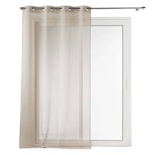 Firanka do salonu AMANI, gładka, beżowa - Firany - miniaturka - grafika 1