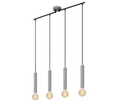 Lampy sufitowe - Briloner - Żyrandol na lince LONGA 4xE27/60W/230V srebrny - miniaturka - grafika 1