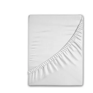 Białe flanelowe prześcieradło z gumką 90x200 cm – Good Morning - Prześcieradła - miniaturka - grafika 1